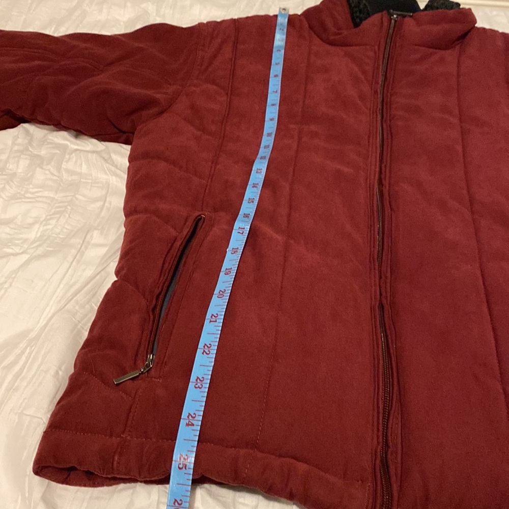 REI Columbia burgundy, winter jacket, size large - Picture 9 of 10